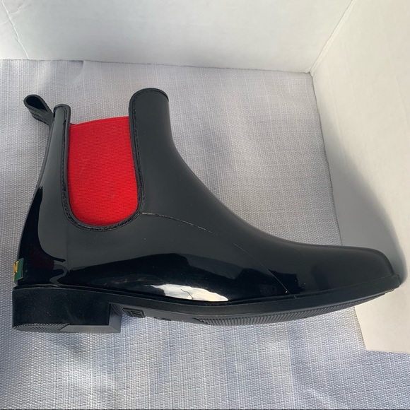 Lauren Ralph Lauren | Black/Bright Tally Rain Boots Size 7. - Picture 5 of 12